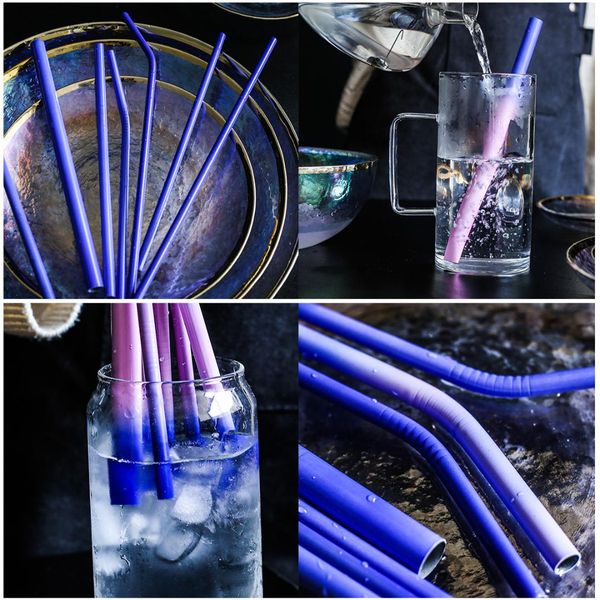 2pc thermochromic straw reusable metal straw with silicone tips 304 stainless steel cleaning brush drinking straws
2pc thermochromic straw reusable metal straw with silicone tips 304 stainless steel cleaning brush drinking straws
