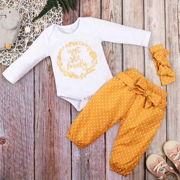 clothing sets vintage born infant baby girl clothes set causal long sleeve romper polka dot pants headband outfits, White
clothing sets vintage born infant baby girl clothes set causal long sleeve romper polka dot pants headband outfits, White