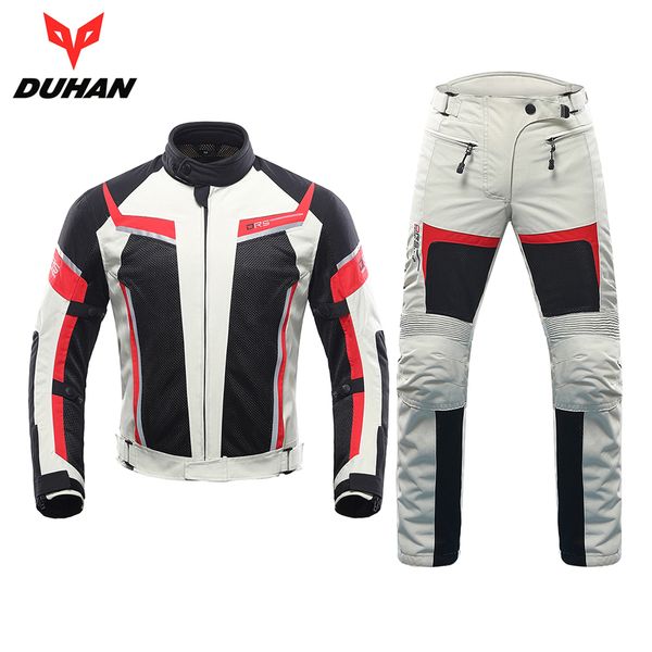 duhan men motorcycle jacket + motorcycle pants set spring summer breathable mesh jacket moto pants suit clothing protective gear
duhan men motorcycle jacket + motorcycle pants set spring summer breathable mesh jacket moto pants suit clothing protective gear