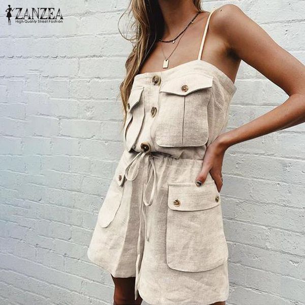 2019 plus size zanzea shorts overalls summer sleeveless short jumpsuits women solid cotton party rompers pants playsuits, Black;white
2019 plus size zanzea shorts overalls summer sleeveless short jumpsuits women solid cotton party rompers pants playsuits, Black;white