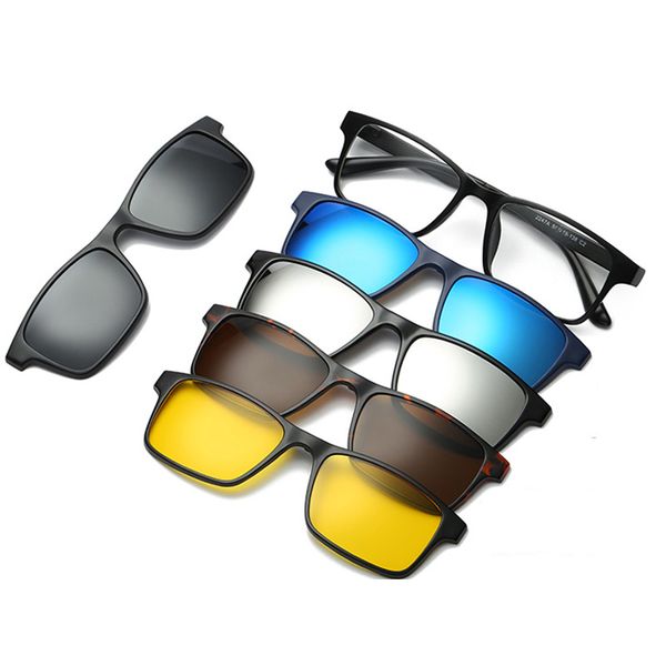 6 in 1 sunglasses clip on sunglasses frame myopia eyeglasses glasses tr90 frame for women men magnetic lens 5 in 1, White;black
6 in 1 sunglasses clip on sunglasses frame myopia eyeglasses glasses tr90 frame for women men magnetic lens 5 in 1, White;black
