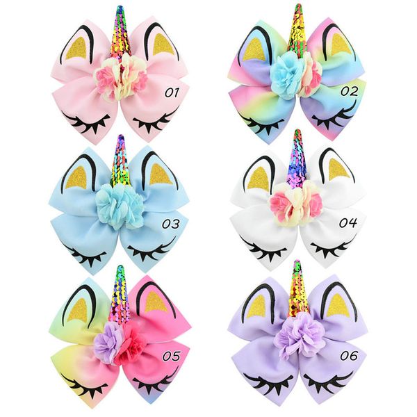girl unicorn barrettes 6 colors sequins artificial flower kids hair clip baby headbands girls hair clips 07, Slivery;white
girl unicorn barrettes 6 colors sequins artificial flower kids hair clip baby headbands girls hair clips 07, Slivery;white