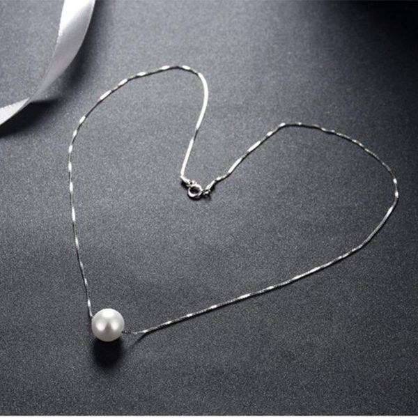 925 sterling silver jewelry simple fashion simulated pearl chain necklace kolye collares bijoux femme
925 sterling silver jewelry simple fashion simulated pearl chain necklace kolye collares bijoux femme