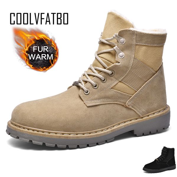 coolvfatbo men boots brand new fashion pu leather men boots comfortable shoes ankle short plush winter warm shoes, Black
coolvfatbo men boots brand new fashion pu leather men boots comfortable shoes ankle short plush winter warm shoes, Black