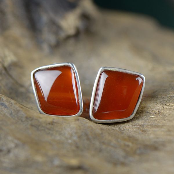 real silver 925 jewelry natural stone red agate minimalist elegance geometrical studs earings for women jewellery accessories, Golden;silver
real silver 925 jewelry natural stone red agate minimalist elegance geometrical studs earings for women jewellery accessories, Golden;silver