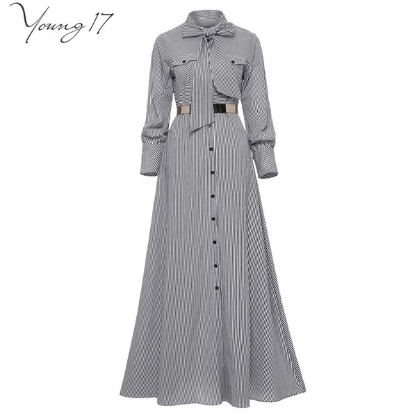 spring evening party women black striped maxi shirt dress office lady work bowknot tie loose pocket extra long dresses c19041501, Black;pink
spring evening party women black striped maxi shirt dress office lady work bowknot tie loose pocket extra long dresses c19041501, Black;pink