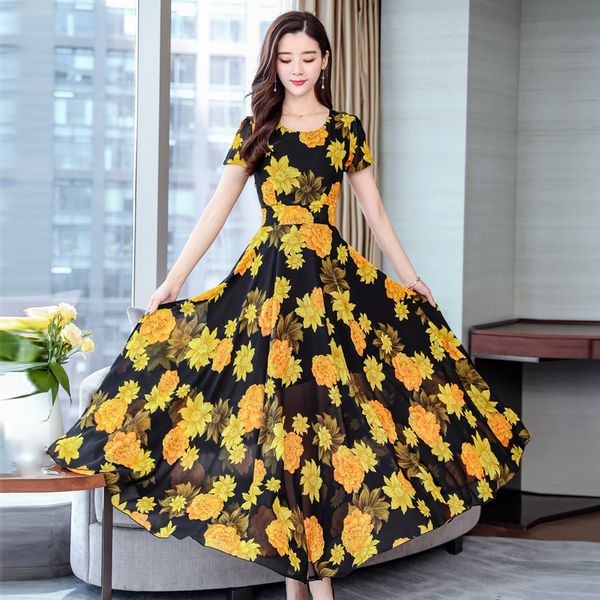new women printing party dress 2019 popular sleeveless round collar long vestidos women elegant summer dress plus size 3xl 4xl, Black;gray
new women printing party dress 2019 popular sleeveless round collar long vestidos women elegant summer dress plus size 3xl 4xl, Black;gray