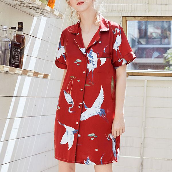 selling women summer sleepshirts short style printed silk home nightgown sleepshirts home drop shopping wd4, Black;red
selling women summer sleepshirts short style printed silk home nightgown sleepshirts home drop shopping wd4, Black;red