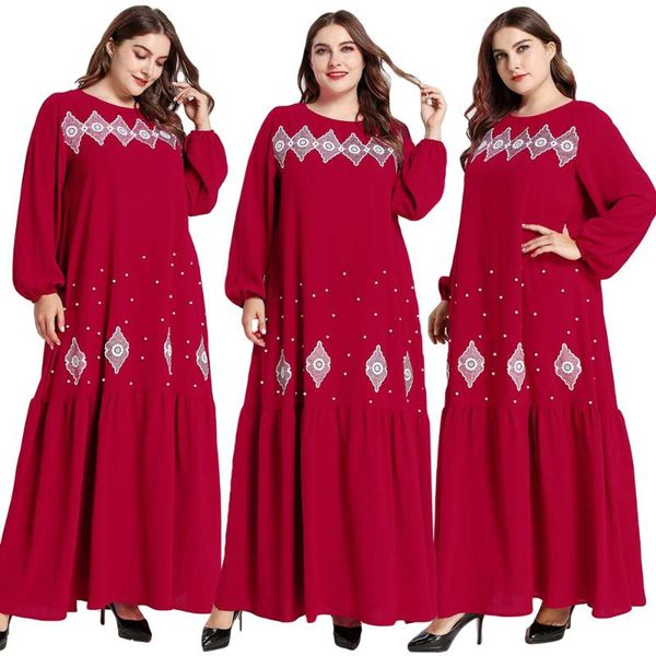 ethnic clothing muslim women dress abaya beads embroidery kaftan jilbab dubai pleated long caftan islamic maxi cocktail party gown arab robe, Red
ethnic clothing muslim women dress abaya beads embroidery kaftan jilbab dubai pleated long caftan islamic maxi cocktail party gown arab robe, Red