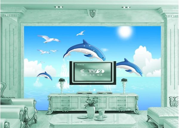 3d wallpaper custom p mural blue sky, white clouds, dolphins, seascape, background, wall decoration home decor wall art pictures
3d wallpaper custom p mural blue sky, white clouds, dolphins, seascape, background, wall decoration home decor wall art pictures