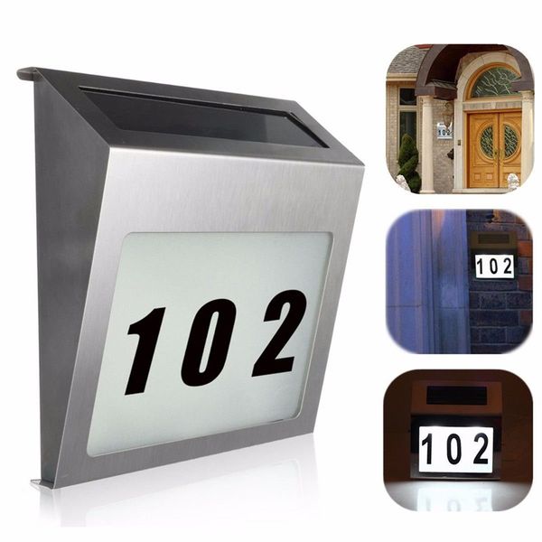 led solar doorplate wall light number lights home door lamp stainless steel house waterproof outdoor garden yard decoration led wall lamp
led solar doorplate wall light number lights home door lamp stainless steel house waterproof outdoor garden yard decoration led wall lamp