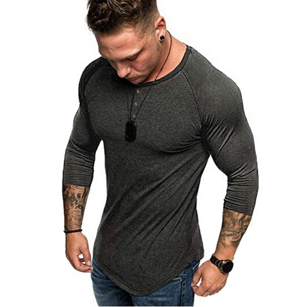 men's 3/4 sleeve tshirt henley collar solid tee shirt streetwear slim stylish hipster tshirt male three quarter sleeve clothes t, White;black
men's 3/4 sleeve tshirt henley collar solid tee shirt streetwear slim stylish hipster tshirt male three quarter sleeve clothes t, White;black