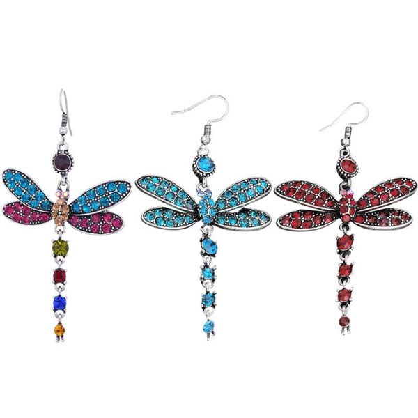 vintage creative ladies rhinestone dragonfly dangle ear hook casual elegant women insect drop earrings alloy jewelry gift, Silver
vintage creative ladies rhinestone dragonfly dangle ear hook casual elegant women insect drop earrings alloy jewelry gift, Silver