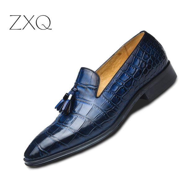 men's leather loafers shoes' oxfords shoe genuine leather shoes men formal loafers emboss crocodile tassel shoes men, Black
men's leather loafers shoes' oxfords shoe genuine leather shoes men formal loafers emboss crocodile tassel shoes men, Black