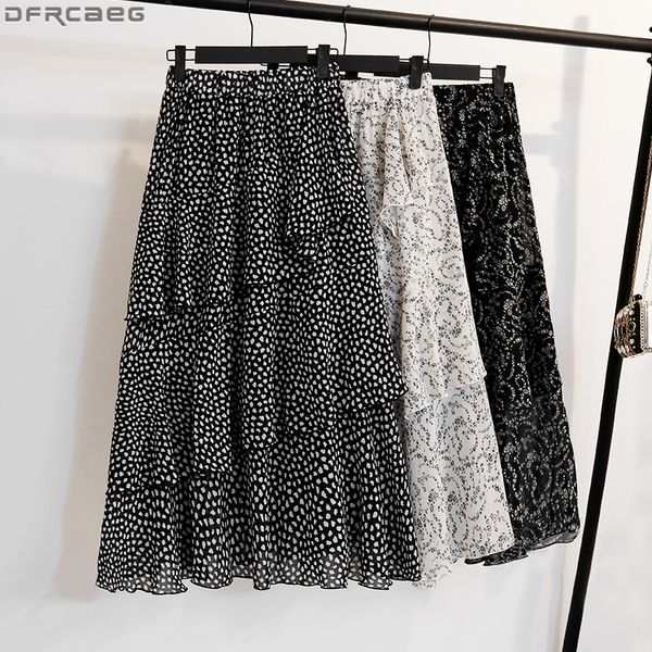 casual summer skirts womens plus size elastic high waist jupe femme print floral long pleated skirt chiffon ruffles faldas mujer, Black
casual summer skirts womens plus size elastic high waist jupe femme print floral long pleated skirt chiffon ruffles faldas mujer, Black