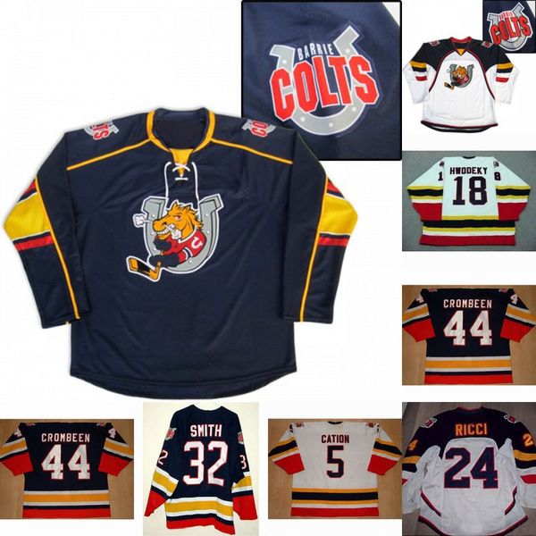 Barrie Colts 5 Cation 24 Fab Ricci 18 Rick Hwodeky 32 Smith 44 Crombeen cusotm any name any number Blue Hockey Jerseys
Barrie Colts 5 Cation 24 Fab Ricci 18 Rick Hwodeky 32 Smith 44 Crombeen cusotm any name any number Blue Hockey Jerseys