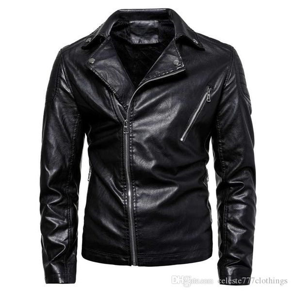 autumn fashion men leather pu jackets fashion lapel zippered designer leather jacket for men/ thicked windbreaker outwear winter men clothe, Black
autumn fashion men leather pu jackets fashion lapel zippered designer leather jacket for men/ thicked windbreaker outwear winter men clothe, Black