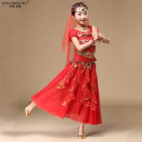 kids belly dance clothes 2/7pcs set oriental dance girls bellydance costume skirt set india belly clothes child kids, Black;red
kids belly dance clothes 2/7pcs set oriental dance girls bellydance costume skirt set india belly clothes child kids, Black;red