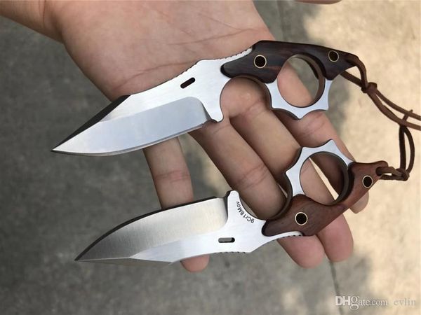 New Fixed Blade Knife 9Cr18 Satin Blade Wood + Steel Handle Outdoor Camping Hiking Hunting Straight Knives
New Fixed Blade Knife 9Cr18 Satin Blade Wood + Steel Handle Outdoor Camping Hiking Hunting Straight Knives