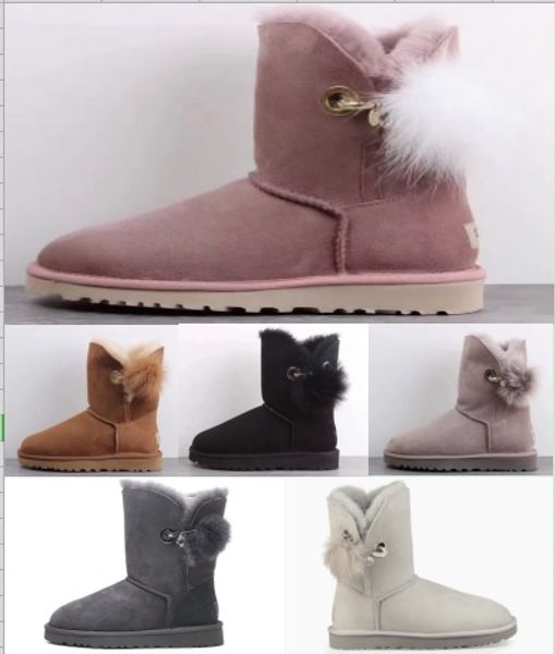 2019 wgg women lady girls winter snow boots fashion pompom classic short bow boots warm feet ankle knee bow girl bailey boot 35-41, Black
2019 wgg women lady girls winter snow boots fashion pompom classic short bow boots warm feet ankle knee bow girl bailey boot 35-41, Black