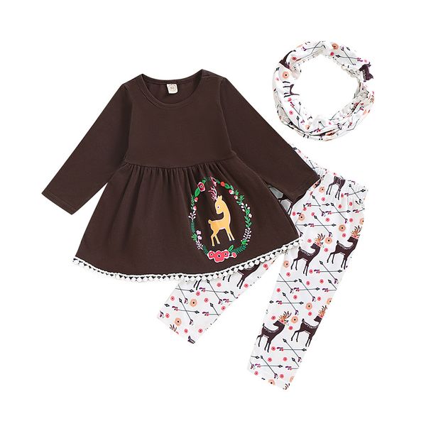 toddler baby girl christmas deer print tassels dress+cartoon pants+scarf outfits christmas dress, Red;yellow
toddler baby girl christmas deer print tassels dress+cartoon pants+scarf outfits christmas dress, Red;yellow