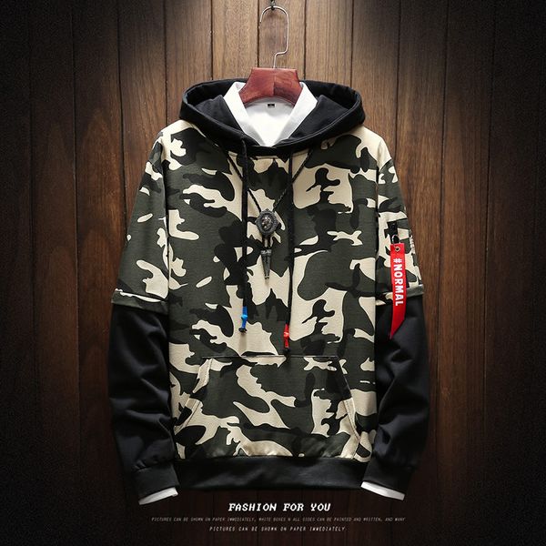 fake two hoodies men camouflage streetwear sweatshirts mens hip hop sudadera hombre high street sudaderas para hombre teenagers, Black
fake two hoodies men camouflage streetwear sweatshirts mens hip hop sudadera hombre high street sudaderas para hombre teenagers, Black