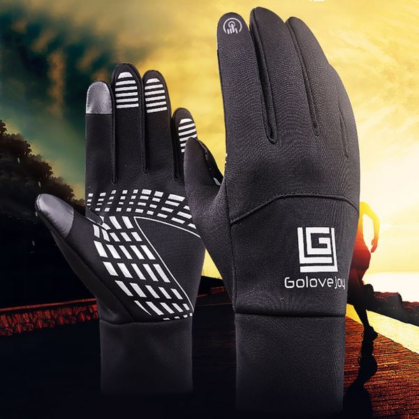 outdoor sport full finger gloves polyester touch screen waterproof windproof warm gloves for cycling running, Black
outdoor sport full finger gloves polyester touch screen waterproof windproof warm gloves for cycling running, Black
