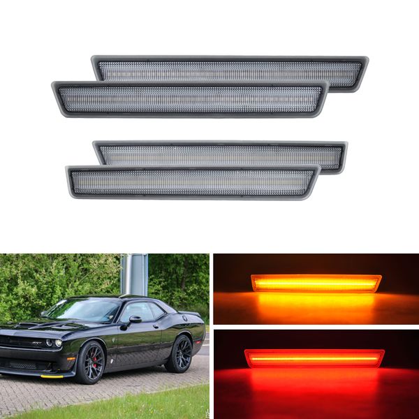 can-bus pack front rear wheel led side marker turn signal lights lamp for dodge challenger 2015 2016 clear smoke lens
can-bus pack front rear wheel led side marker turn signal lights lamp for dodge challenger 2015 2016 clear smoke lens