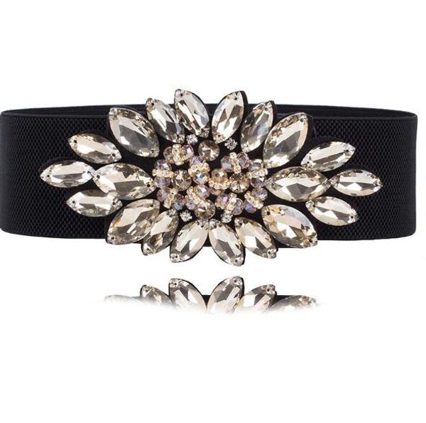 women's runway fashion rhinestone beaded elastic cummerbunds female dress corsets waistband belts decoration wide belt r1158, Black;brown
women's runway fashion rhinestone beaded elastic cummerbunds female dress corsets waistband belts decoration wide belt r1158, Black;brown