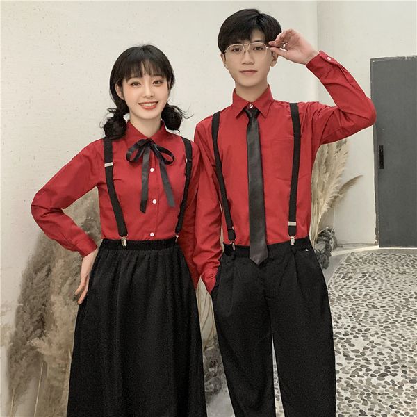 women bow school uniform skirt mens necktie school clothes suit dress college style women's long skirt mens trousers new, White
women bow school uniform skirt mens necktie school clothes suit dress college style women's long skirt mens trousers new, White