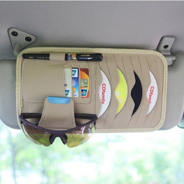 car auto visor organizer holder pu leather case for card glasses car accessories sun visor organizador
car auto visor organizer holder pu leather case for card glasses car accessories sun visor organizador