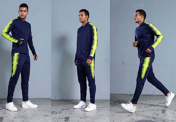 autumn winter soccer jerseys sets survetement football kits men youth running jackets sports training tracksuit uniforms suit, Black;red
autumn winter soccer jerseys sets survetement football kits men youth running jackets sports training tracksuit uniforms suit, Black;red