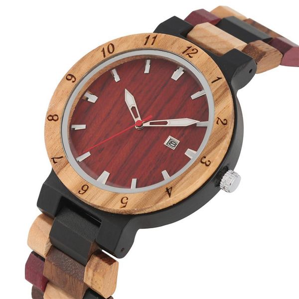 minimalist calendar round wooden men watch quartz movement engraving arabic numerals wooden watch case colorful wood band, Slivery;brown
minimalist calendar round wooden men watch quartz movement engraving arabic numerals wooden watch case colorful wood band, Slivery;brown