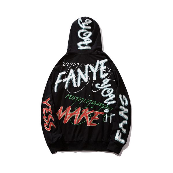 2019 new brand hip hop hoodies letter printing fashion hooded sweatshirt male bf wind couple designer hoodie pullover plus size m-2xl, Black
2019 new brand hip hop hoodies letter printing fashion hooded sweatshirt male bf wind couple designer hoodie pullover plus size m-2xl, Black