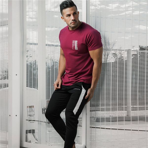 brand running t shirt men's print gym shirt homme tights silm fit men t training cotton short sleeve sports o-neck, Black;red
brand running t shirt men's print gym shirt homme tights silm fit men t training cotton short sleeve sports o-neck, Black;red