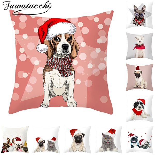 fuwatacchi merry christmas hat cushion covers dog animals gift throw pillow covers for home sofa decorative pillow cases 45*45cm
fuwatacchi merry christmas hat cushion covers dog animals gift throw pillow covers for home sofa decorative pillow cases 45*45cm