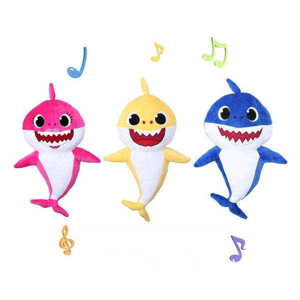 3 Colors 30cm Baby Shark Plush Toys with Music Led light Cartoon Stuffed Lovely Animal Soft Dolls Music Shark Plush Animals 6pcs
3 Colors 30cm Baby Shark Plush Toys with Music Led light Cartoon Stuffed Lovely Animal Soft Dolls Music Shark Plush Animals 6pcs