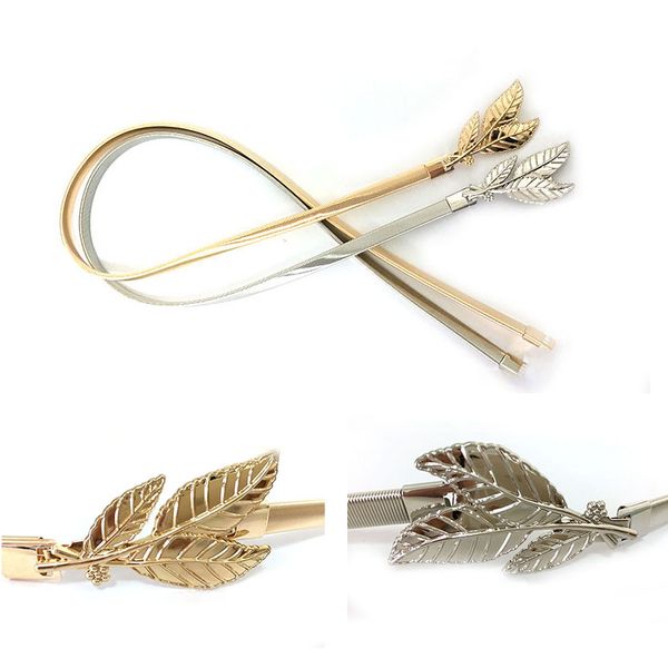 leaf shape metal fashion vintage women belt thin gold silver belts female waistband elastic skinny waist belt leaves chain belts, Black;brown
leaf shape metal fashion vintage women belt thin gold silver belts female waistband elastic skinny waist belt leaves chain belts, Black;brown