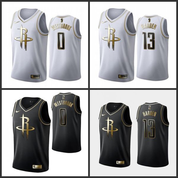 houston rockets 0 russell westbrook 13 james harden nba white golden edition black golden edition jersey 
houston rockets 0 russell westbrook 13 james harden nba white golden edition black golden edition jersey