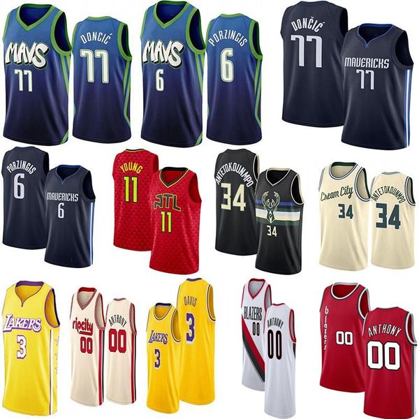 2020 ncaa anthony 3 davi 34 antetokounmpo carmelo 00 anthony 77 doncic 6 porzingi 3 mccollum trae 11 young college men ba ketball jer ey, Black;red
2020 ncaa anthony 3 davi 34 antetokounmpo carmelo 00 anthony 77 doncic 6 porzingi 3 mccollum trae 11 young college men ba ketball jer ey, Black;red