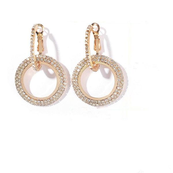 2019 creative jewelry high-grade elegant crystal earrings round gold and silver earrings for women wedding party jewelry, Golden;silver
2019 creative jewelry high-grade elegant crystal earrings round gold and silver earrings for women wedding party jewelry, Golden;silver