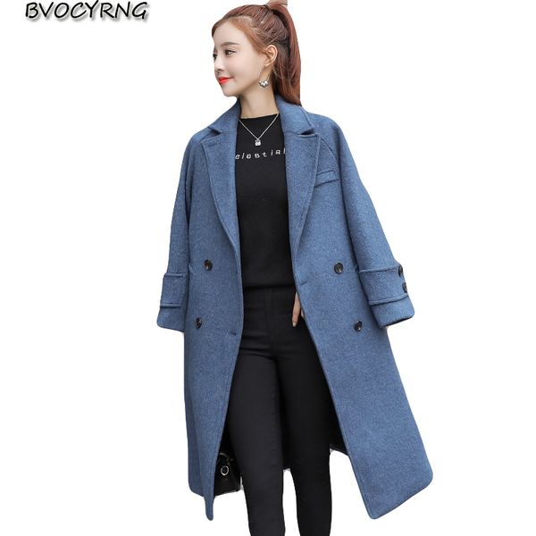 2018 big size women autumn winter woolen coats long ladies jacket coat female loose jackets fashion elegant womens wool parka, Black
2018 big size women autumn winter woolen coats long ladies jacket coat female loose jackets fashion elegant womens wool parka, Black