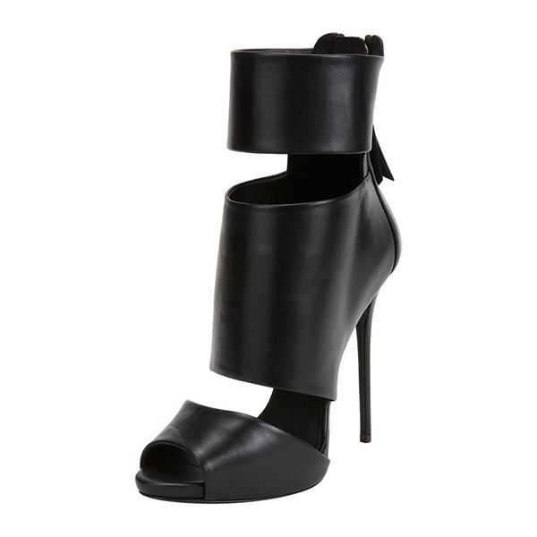 women boots high heeled peep toe hollow out black shoes thin heels cool boots summer fashion short mid booties tl-a0177
women boots high heeled peep toe hollow out black shoes thin heels cool boots summer fashion short mid booties tl-a0177
