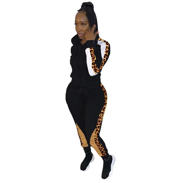 wholesale-fashion womens leopard print long sleeve and pants casual hooded zipper set, Black;blue
wholesale-fashion womens leopard print long sleeve and pants casual hooded zipper set, Black;blue