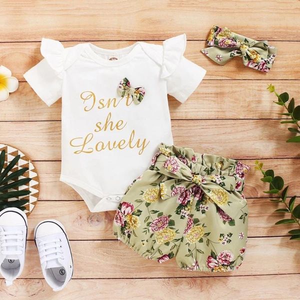 toddler baby girl clothes summer short sleeve letter print bodysuit romper+floral shorts+headband 3pcs outfits clothing set, White
toddler baby girl clothes summer short sleeve letter print bodysuit romper+floral shorts+headband 3pcs outfits clothing set, White