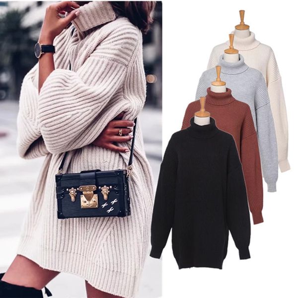autumn winter turtleneck women pullover sweaters lantern sleeve casual long pull femme oversized knitted jumpers sueter mujer, White;black
autumn winter turtleneck women pullover sweaters lantern sleeve casual long pull femme oversized knitted jumpers sueter mujer, White;black