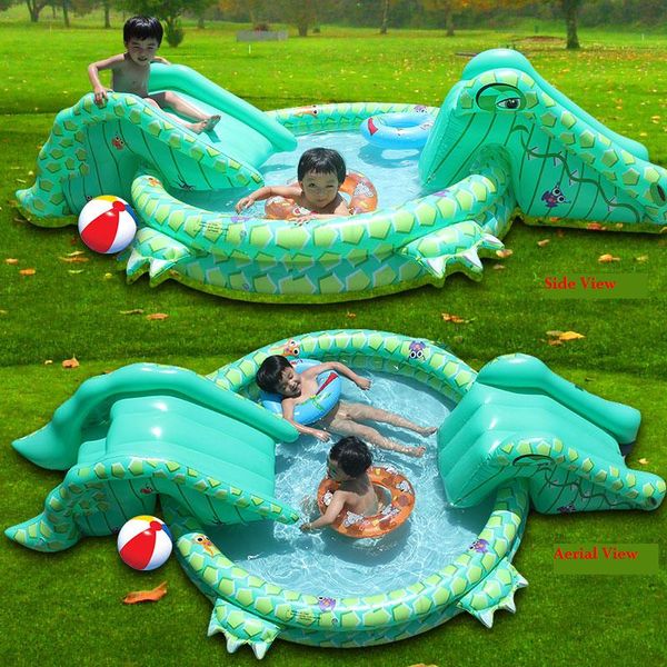 new arrival multifunctional inflatable child swimming pool with double-slide in crocodile shape/crocodile game pool for kids
new arrival multifunctional inflatable child swimming pool with double-slide in crocodile shape/crocodile game pool for kids