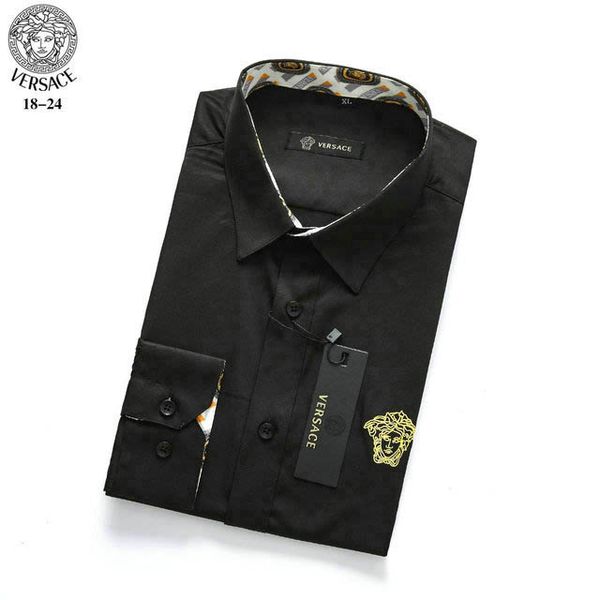 medusa italian classic brand shirt mens designer shirt simple shirt high end wild slim t-shirt fashion casual cardigan selling, White;black 
medusa italian classic brand shirt mens designer shirt simple shirt high end wild slim t-shirt fashion casual cardigan selling, White;black