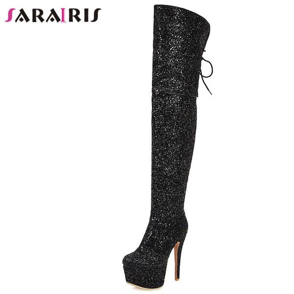 sarairis plus size 33-48 new female platform party thigh high boots boots women thin high heels over the knee shoes woman, Black
sarairis plus size 33-48 new female platform party thigh high boots boots women thin high heels over the knee shoes woman, Black