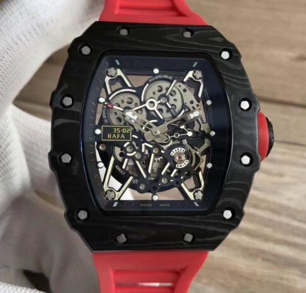 Brand luxury men watche 35 rafa nadal ntpt black carbon fiber material automatic mechanical red rubber trap men port wri twatche
Brand luxury men watche 35 rafa nadal ntpt black carbon fiber material automatic mechanical red rubber trap men port wri twatche